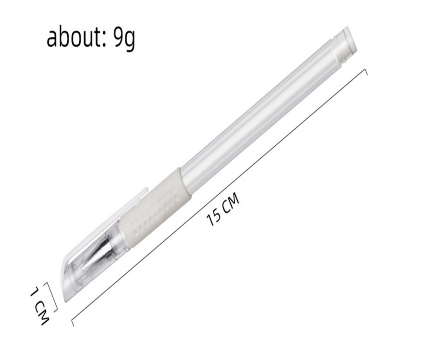 White Gel Pen For Measuring / Outlining Eyebrows / For Tattoo